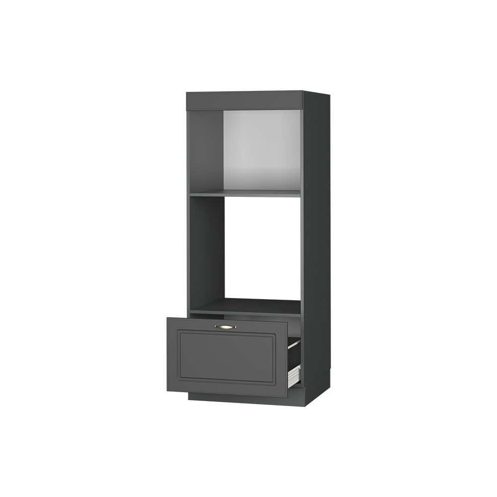 Vicco Set mobili bagno Landhaus antrazit-oro 60 cm aperto