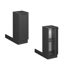 Vicco isola cucina Grigio scuro 30 cm senza piano di lavoro