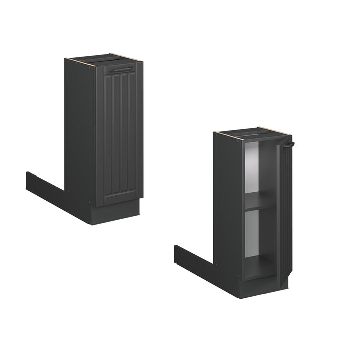 Vicco isola cucina Grigio scuro 30 cm senza piano di lavoro