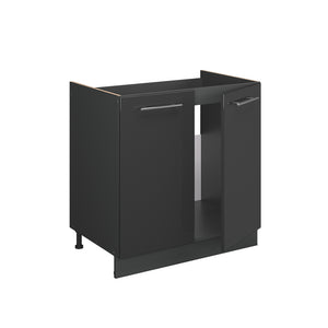 Vicco Mobile lavello cucina Antracite lucido 80 cm , PL Antracite