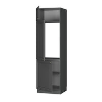 Vicco Armadio frigorifero Landhaus antrazit-oro 60 cm