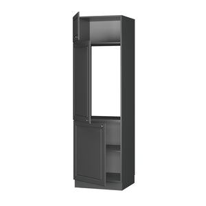 Vicco Armadio frigorifero Landhaus antrazit-oro 60 cm