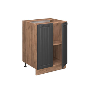 Vicco Mobiletto base cucina Grigio scuro 60 cm , PL Marmo