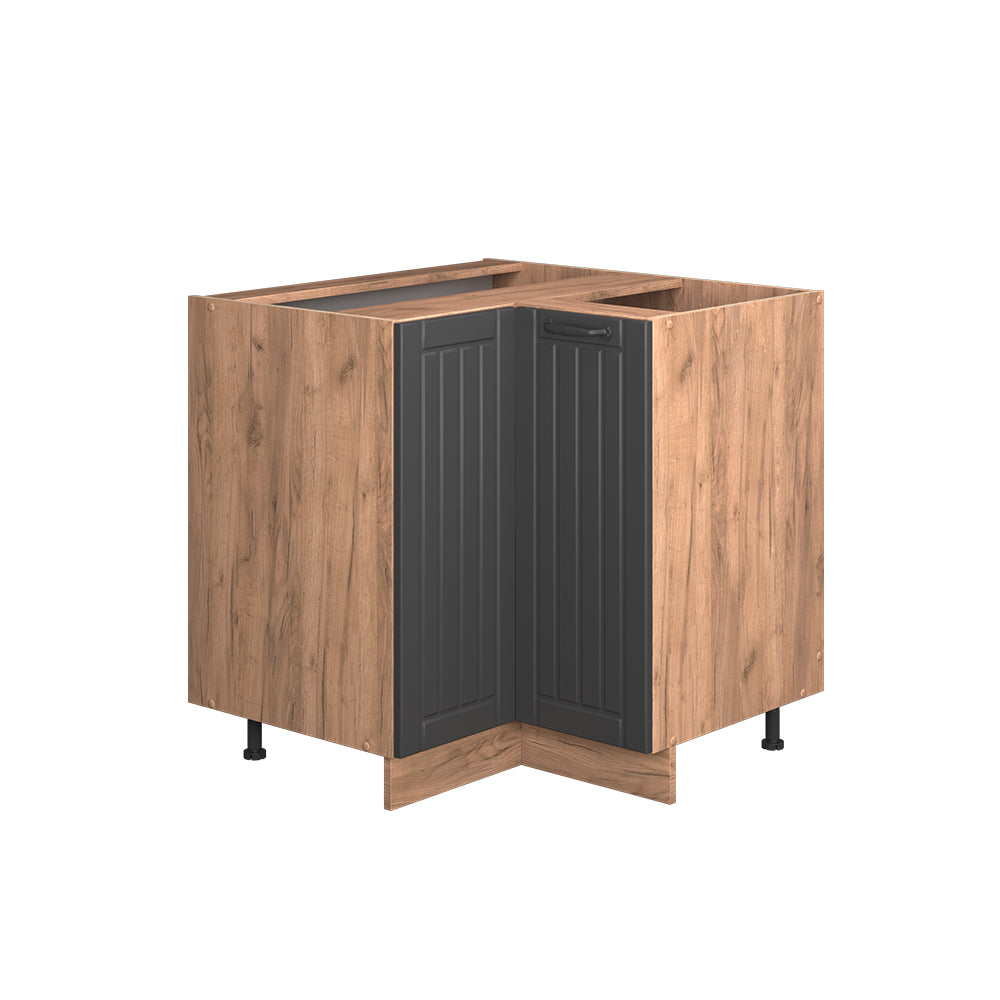 Vicco Mobile ad angolo cucina Grigio scuro 80.5 cm , PL Rovere