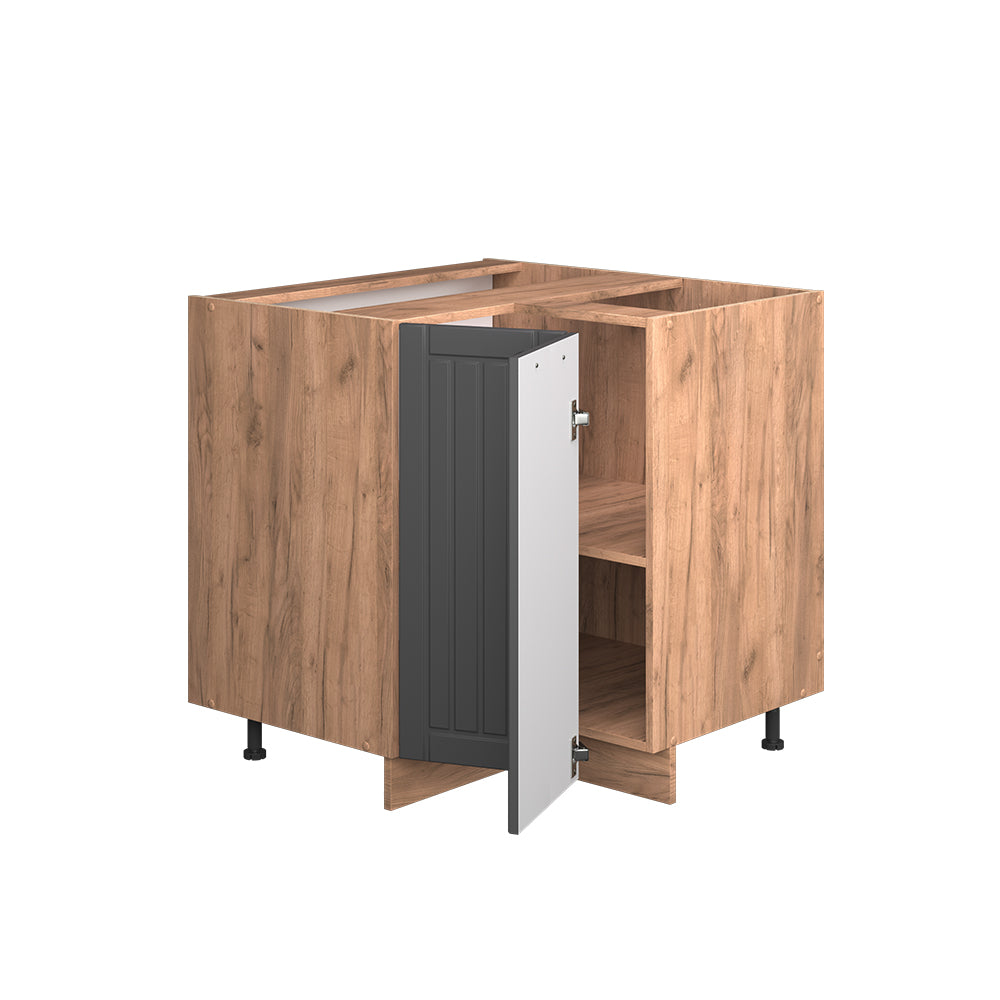 Vicco Mobile ad angolo cucina Grigio scuro 80.5 cm , PL Rovere