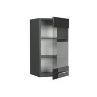Vicco Mobile da cucina in vetro Antracite lucido 40 cm