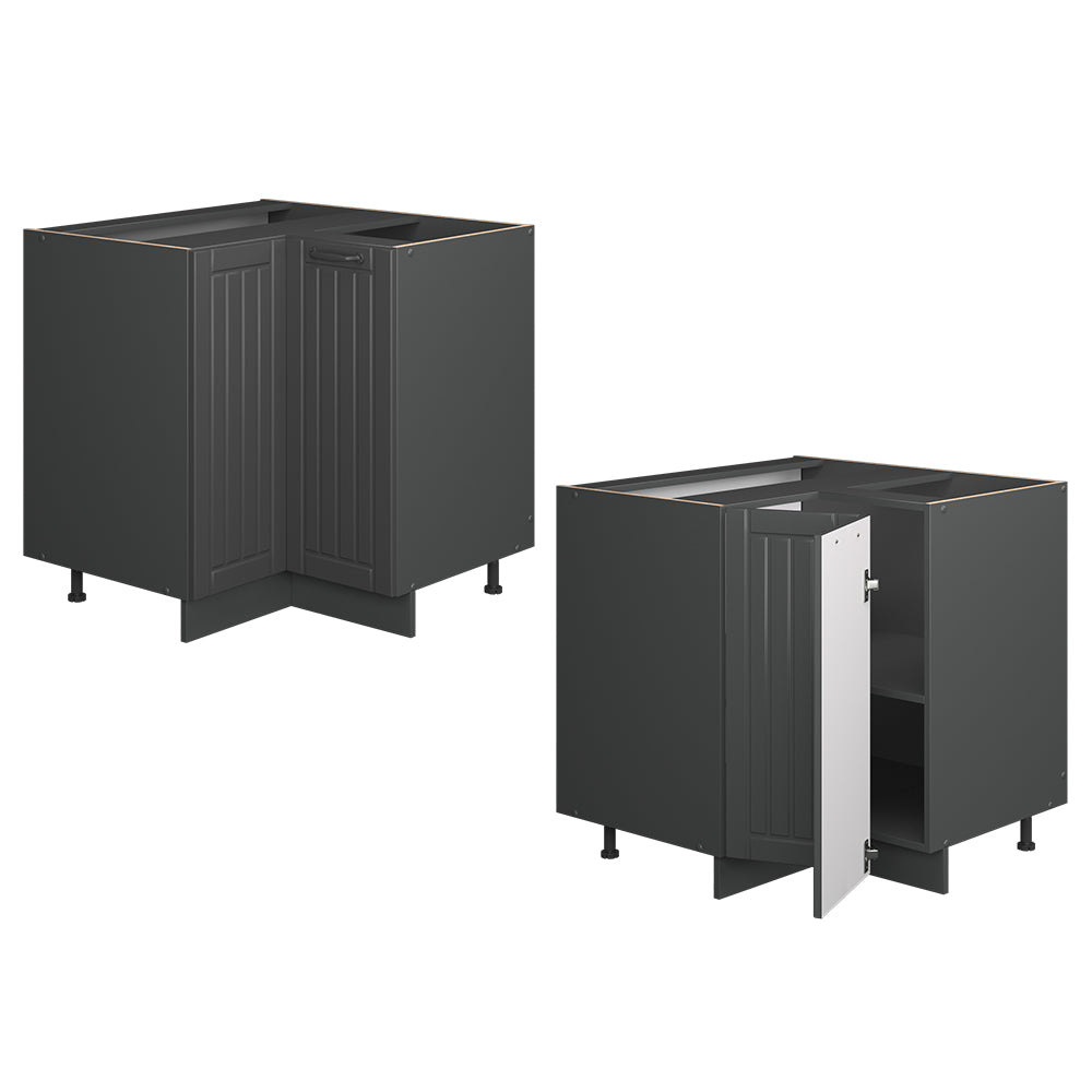 Vicco Mobile ad angolo cucina Grigio scuro 80.5 cm senza piano di lavoro