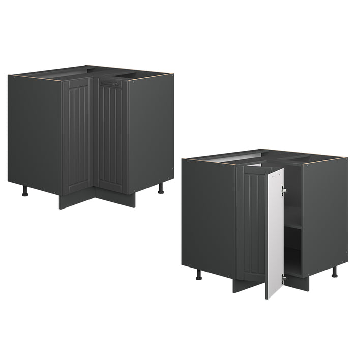 Vicco Mobile ad angolo cucina Grigio scuro 80.5 cm senza piano di lavoro