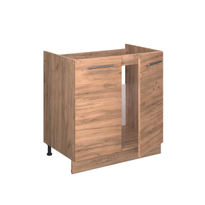 Vicco Mobile lavello cucina Quercia dorata 80 cm , PL Antracite