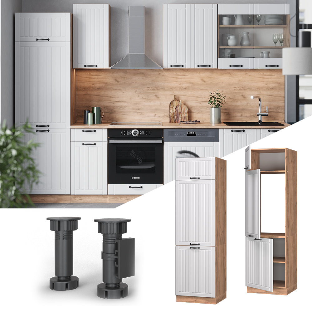 Vicco Armadio frigorifero Bianco casa di campagna 60 cm