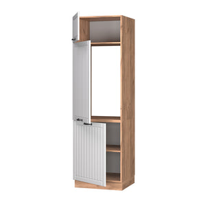 Vicco Armadio frigorifero Bianco casa di campagna 60 cm