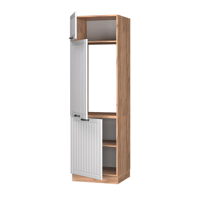 Vicco Armadio frigorifero Bianco casa di campagna 60 cm