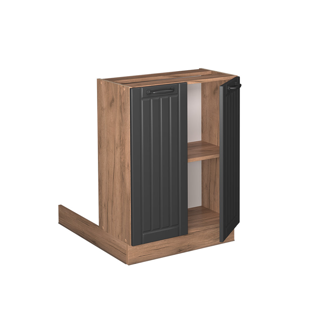 Vicco isola cucina Grigio scuro 60 cm senza piano di lavoro