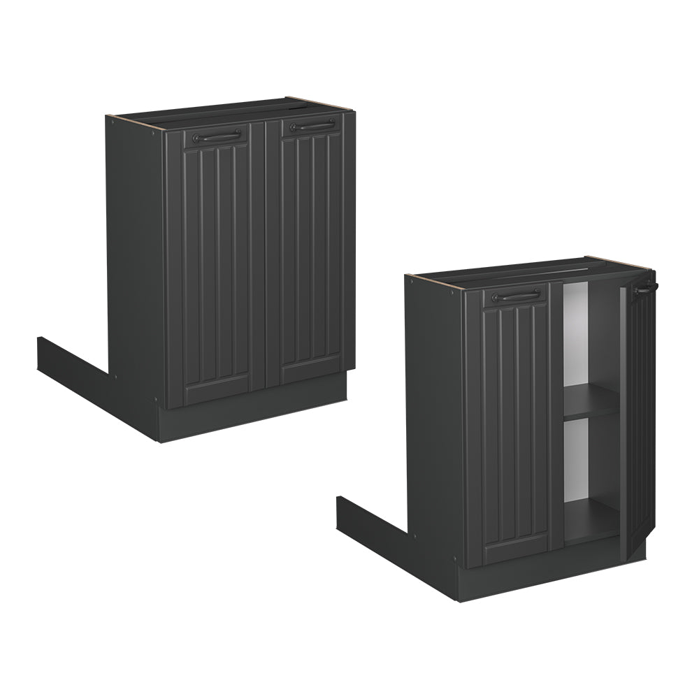 Vicco isola cucina Grigio scuro 60 cm senza piano di lavoro