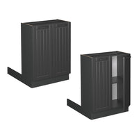 Vicco isola cucina Grigio scuro 60 cm senza piano di lavoro