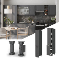 Vicco Mobiletto base per cucina Landhaus antrazit-oro 30 cm