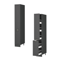 Vicco Mobiletto base per cucina Landhaus antrazit-oro 30 cm