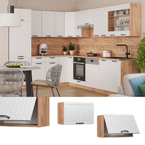 Vicco Pensile da cucina Bianco casa di campagna 60 cm Piatto