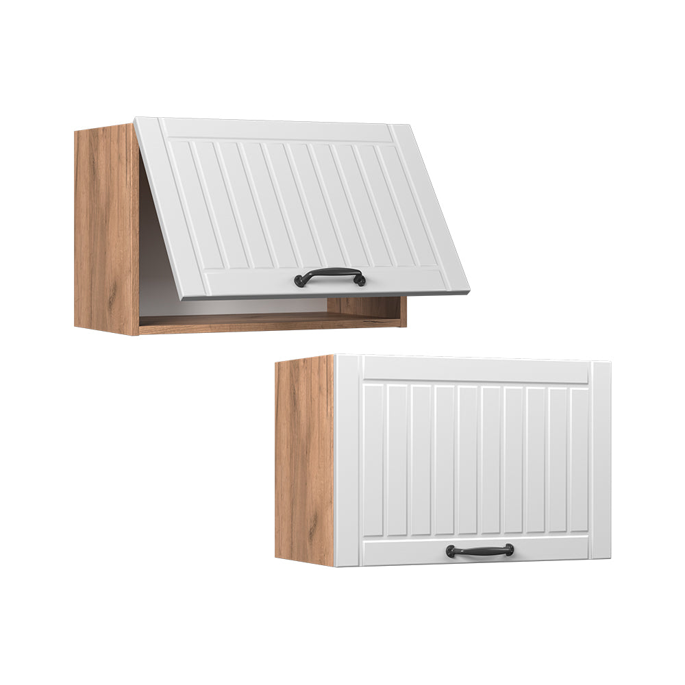 Vicco Pensile da cucina Bianco casa di campagna 60 cm Piatto