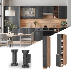 Vicco Armadio da farmacia Grigio scuro 30 cm