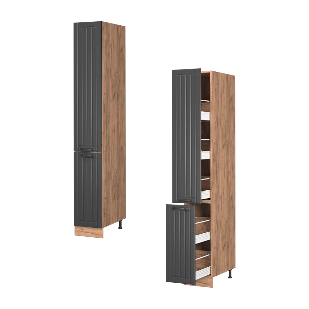 Vicco Armadio da farmacia Grigio scuro 30 cm