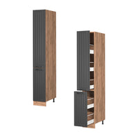 Vicco Armadio da farmacia Grigio scuro 30 cm