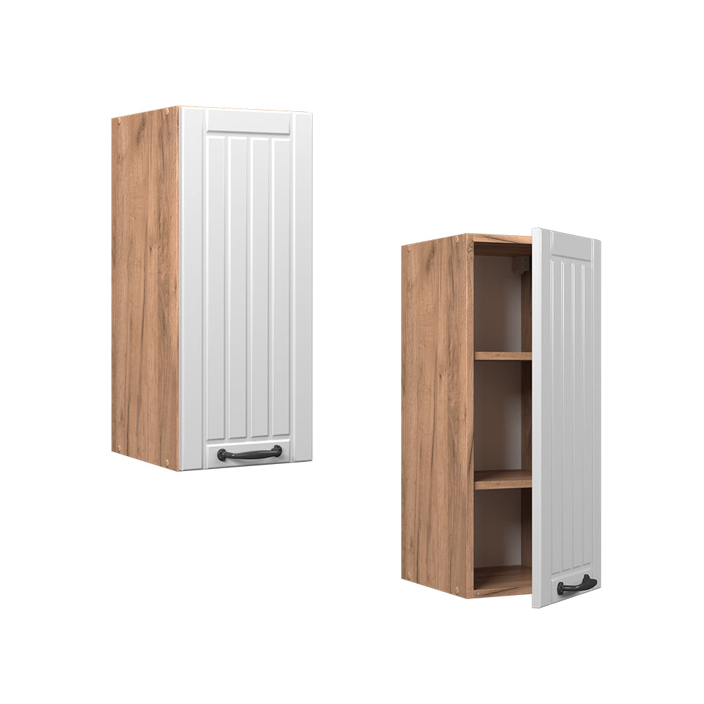 Vicco Pensile da cucina Bianco casa di campagna 30 cm