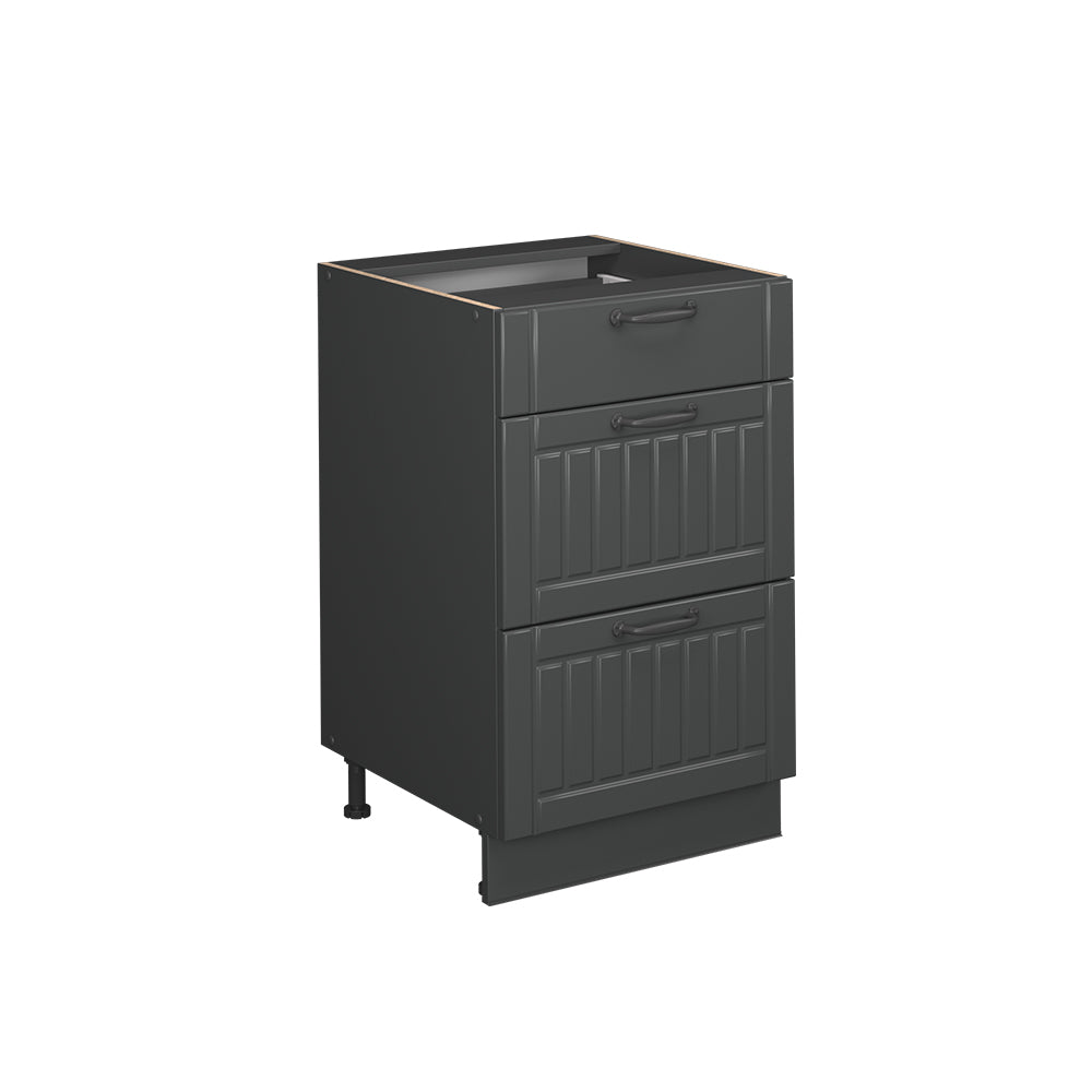 Vicco Mobiletto base per cucina Grigio scuro 50 cm senza piano di lavoro