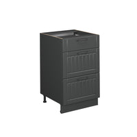 Vicco Mobiletto base per cucina Grigio scuro 50 cm senza piano di lavoro