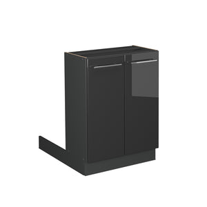 Vicco isola cucina Antracite lucido 60 cm senza piano di lavoro