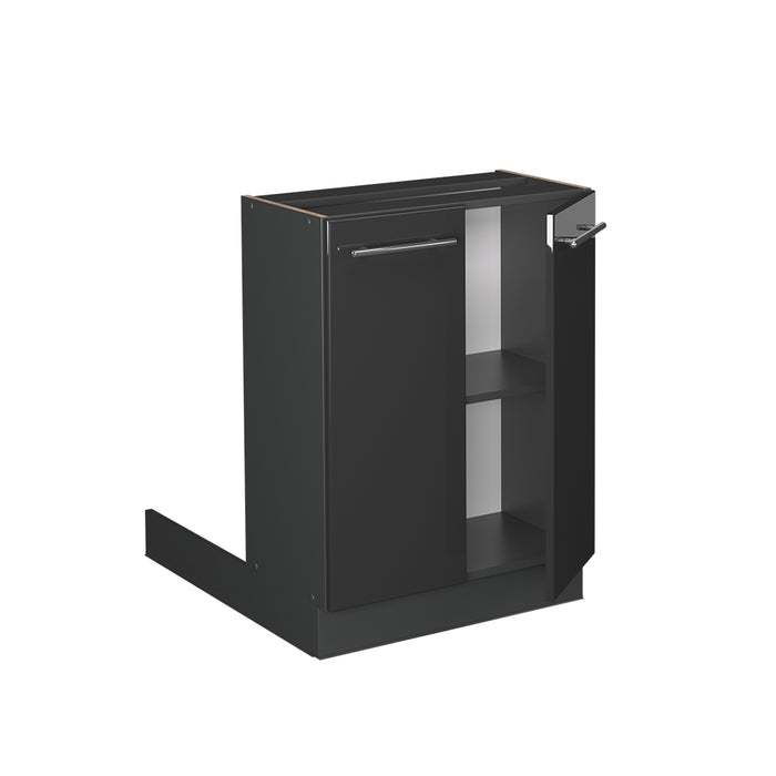 Vicco isola cucina Antracite lucido 60 cm senza piano di lavoro