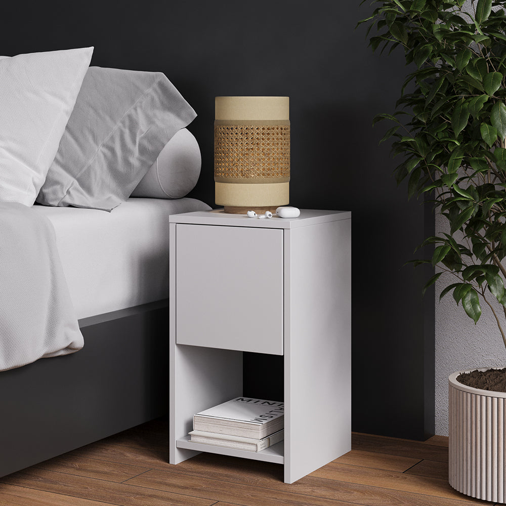 Vicco Comodino Bianco 30 x 55 cm con 3 cassetti