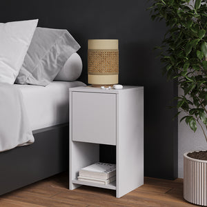 Vicco Comodino Bianco 30 x 55 cm con 3 cassetti