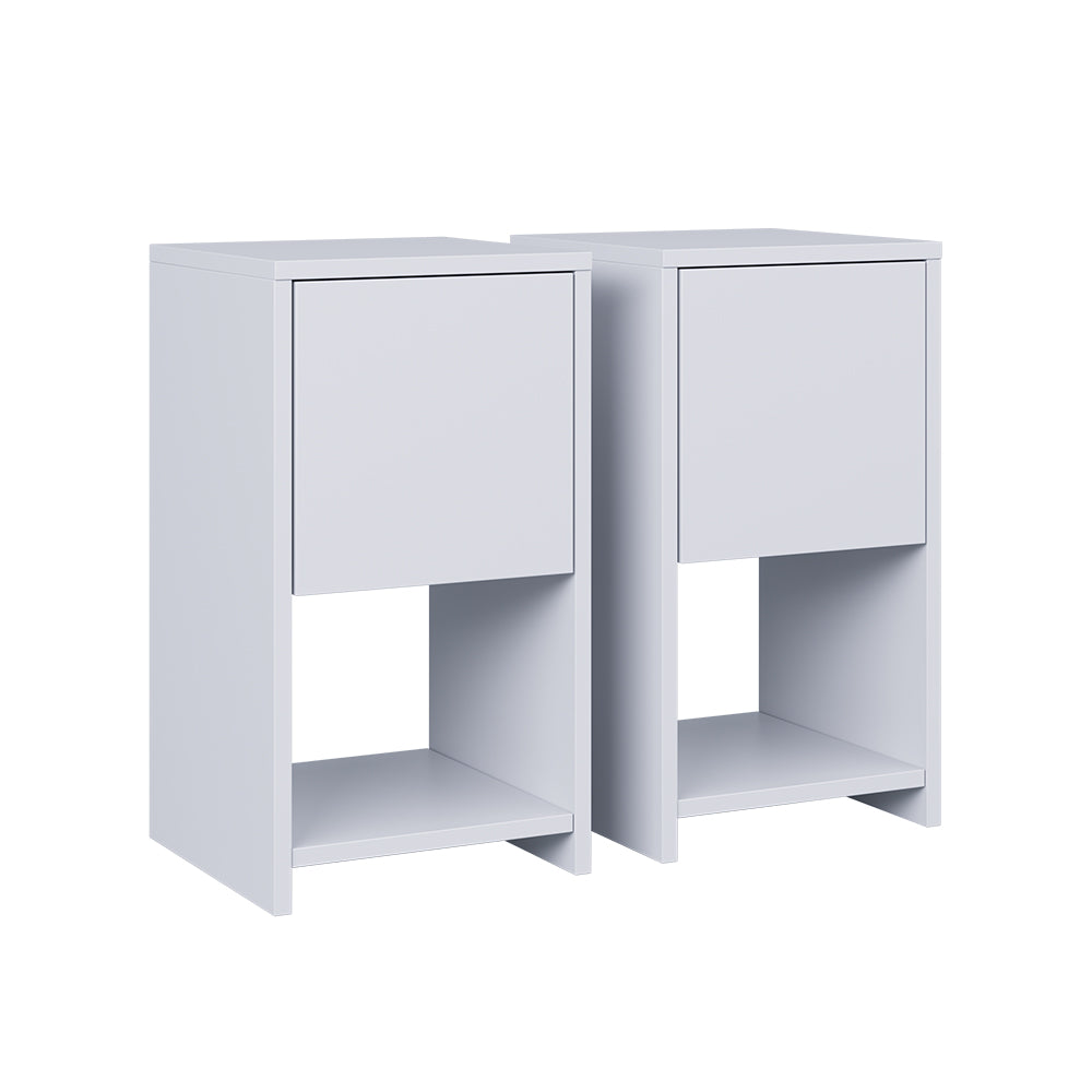 Vicco Comodino Bianco Set di 2