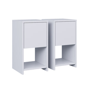 Vicco Comodino Bianco Set di 2