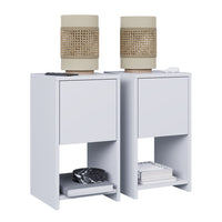 Vicco Comodino Bianco Set di 2