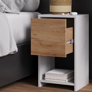 Vicco Comodino Rovere bianco/dorato Set di 2