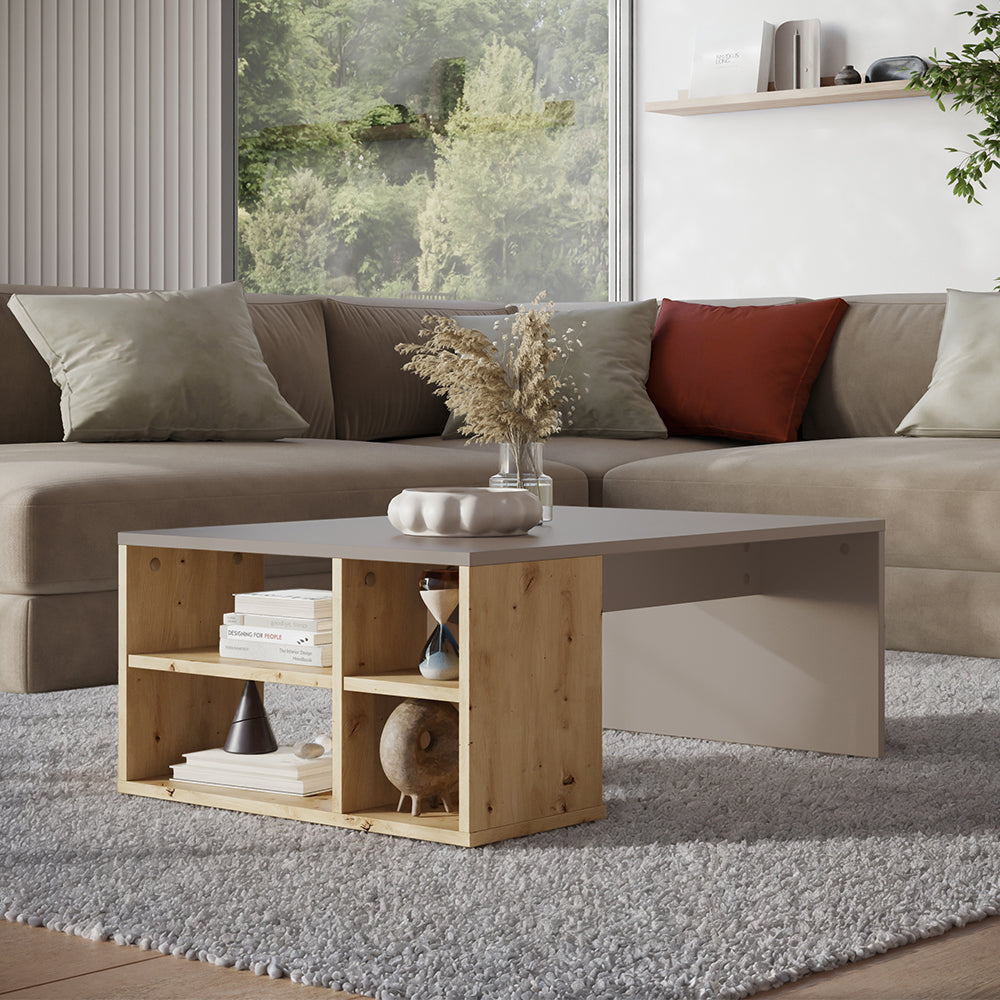 Vicco Tavolino da salotto Cachemire 90 x 60 cm con ripiani