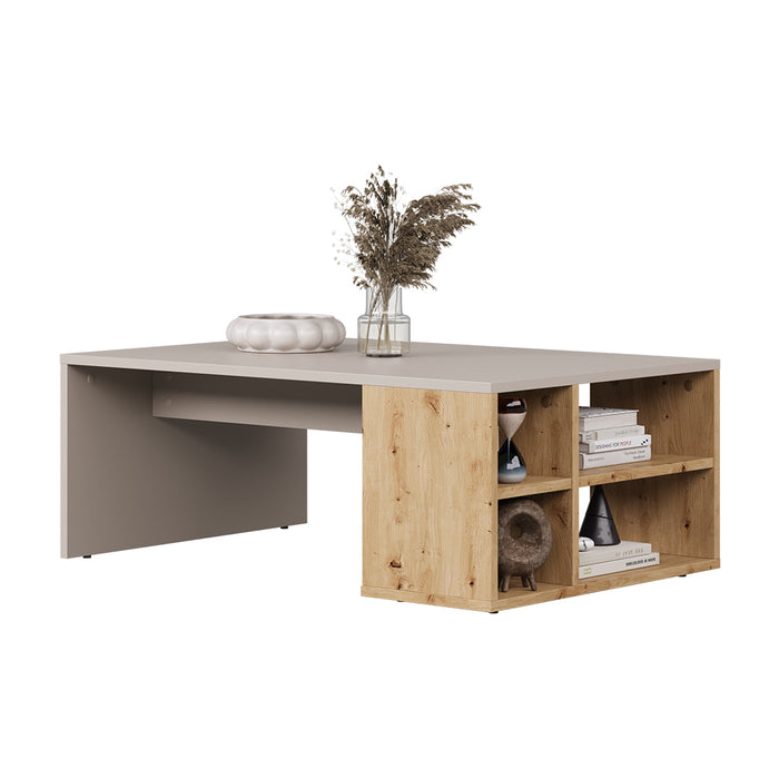 Vicco Tavolino da salotto Cachemire 90 x 60 cm con ripiani