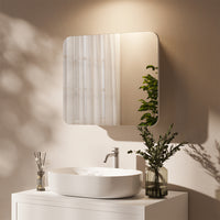 Vicco Specchio contenitore bagno Bianco 60 x 50 cm con ripiani