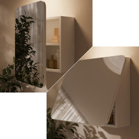 Vicco Specchio contenitore bagno Bianco 60 x 50 cm con ripiani