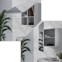 Vicco Specchio contenitore bagno Bianco 60 x 50 cm con ripiani