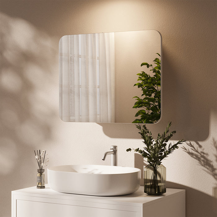 Vicco Specchio contenitore bagno Bianco 65 x 50 cm con ripiani