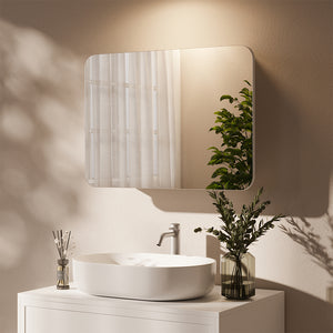 Vicco Specchio contenitore bagno Bianco 70 x 50 cm con ripiani