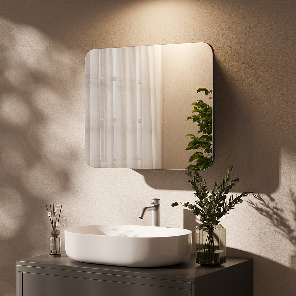 Vicco Specchio contenitore bagno Antracite 60 x 50 cm con ripiani