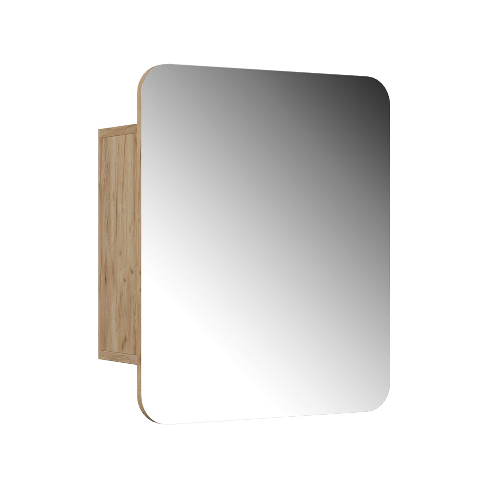 Vicco Specchio contenitore bagno Quercia dorata 60 x 50 cm con ripiani