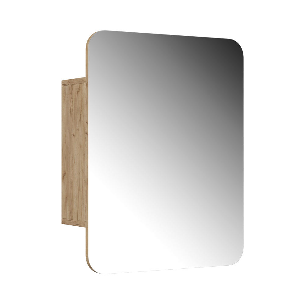 Vicco Specchio contenitore bagno Quercia dorata 65 x 50 cm con ripiani