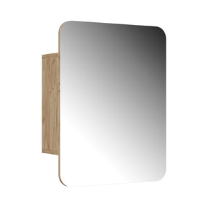 Vicco Specchio contenitore bagno Quercia dorata 65 x 50 cm con ripiani