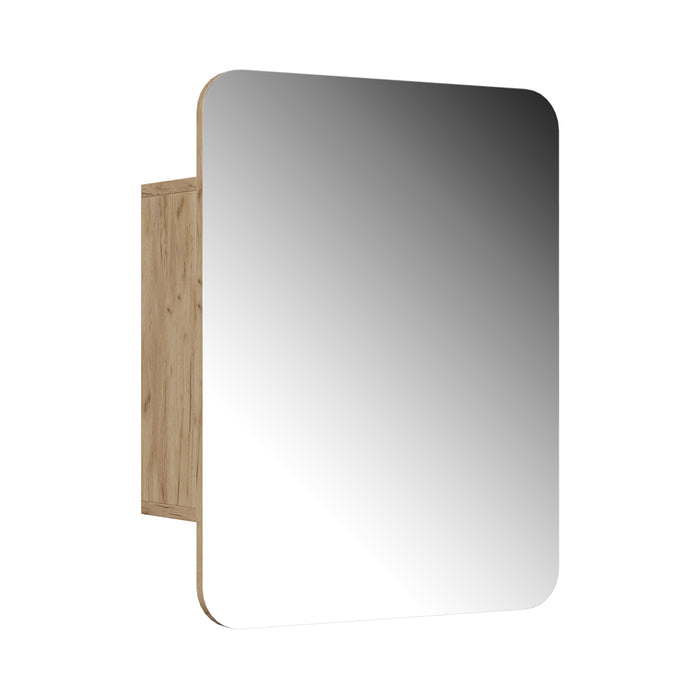 Vicco Specchio contenitore bagno Quercia dorata 65 x 50 cm con ripiani