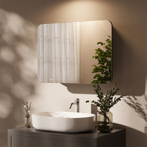 Vicco Specchio contenitore bagno Antracite 70 x 50 cm con ripiani